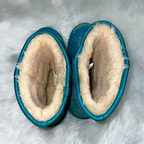 UGG silver and blue sequin winter boots size 5 - Picture 7 of 12